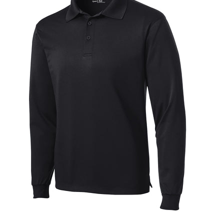 Sport‑Tek® Long Sleeve Micropique Sport‑Wick® Polo – ST657