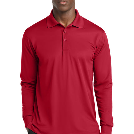 Sport‑Tek® Long Sleeve Micropique Sport‑Wick® Polo – ST657