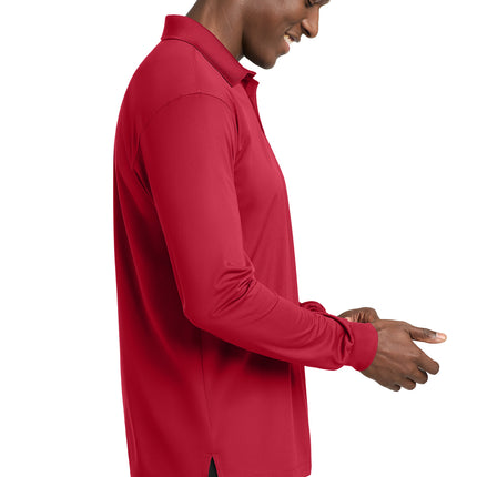 Sport‑Tek® Long Sleeve Micropique Sport‑Wick® Polo – ST657