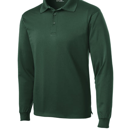 Sport‑Tek® Long Sleeve Micropique Sport‑Wick® Polo – ST657