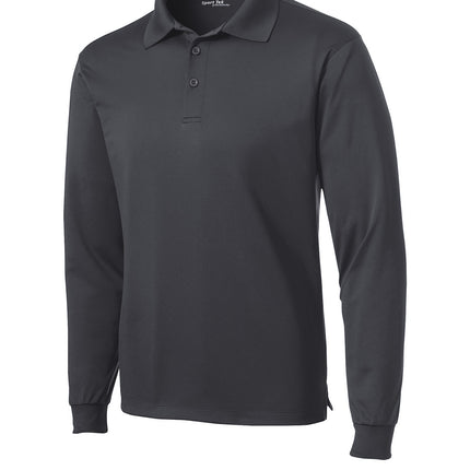 Sport‑Tek® Long Sleeve Micropique Sport‑Wick® Polo – ST657
