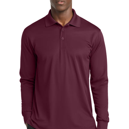 Sport‑Tek® Long Sleeve Micropique Sport‑Wick® Polo – ST657