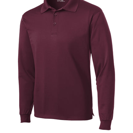 Sport‑Tek® Long Sleeve Micropique Sport‑Wick® Polo – ST657