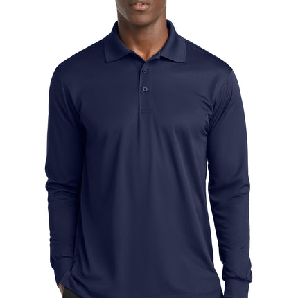 Sport‑Tek® Long Sleeve Micropique Sport‑Wick® Polo – ST657