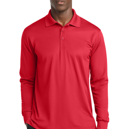 Sport‑Tek® Long Sleeve Micropique Sport‑Wick® Polo – ST657