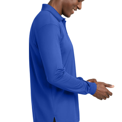Sport‑Tek® Long Sleeve Micropique Sport‑Wick® Polo – ST657