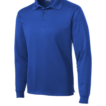 Sport‑Tek® Long Sleeve Micropique Sport‑Wick® Polo – ST657