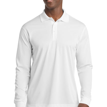 Sport‑Tek® Long Sleeve Micropique Sport‑Wick® Polo – ST657