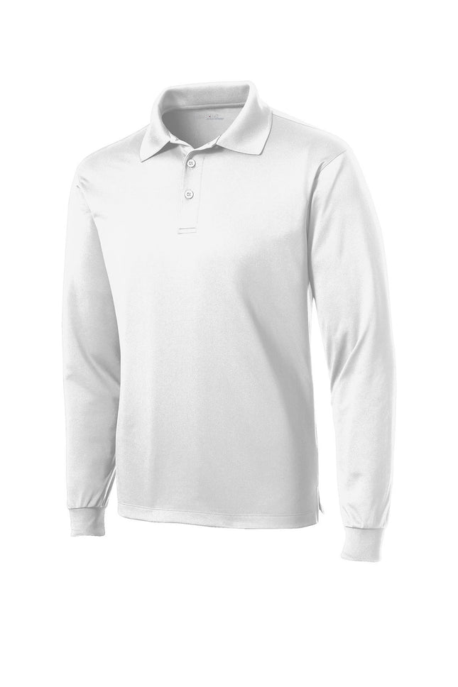 Sport‑Tek® Long Sleeve Micropique Sport‑Wick® Polo – ST657