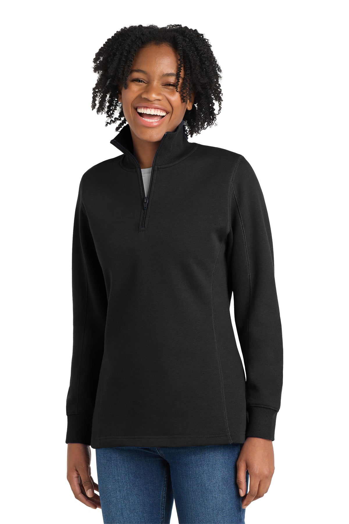 Sport‑Tek® Women’s 1/4‑Zip Sweatshirt – LST253