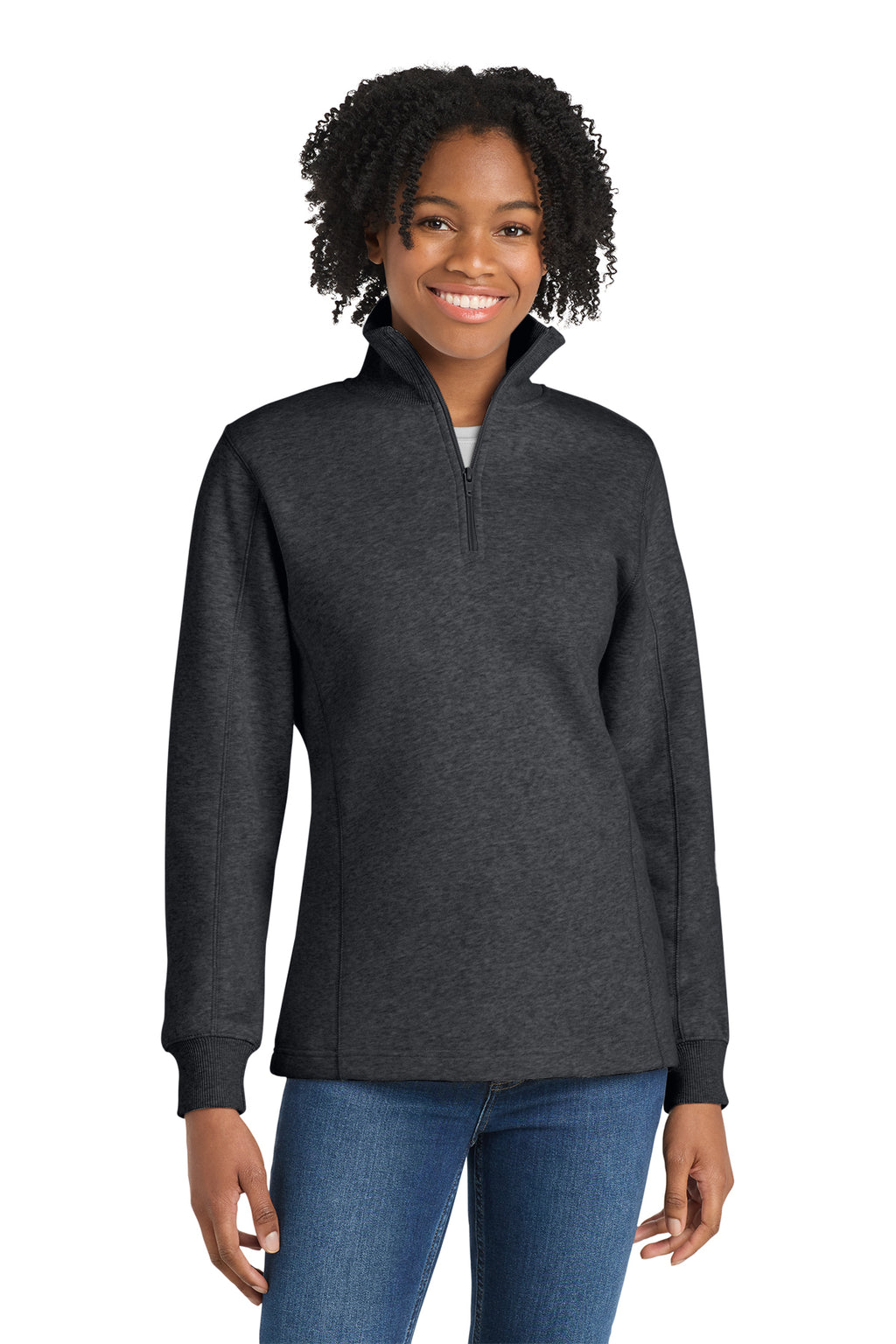 Sport‑Tek® Women’s 1/4‑Zip Sweatshirt – LST253