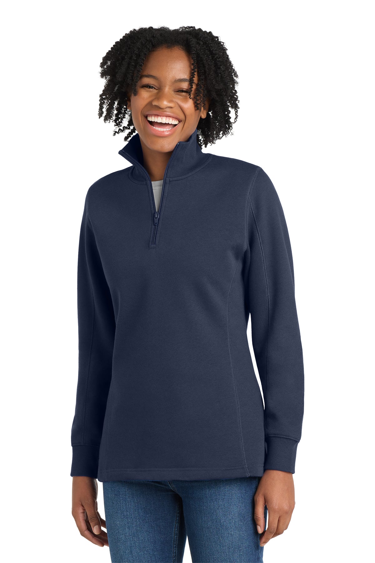 Sport‑Tek® Women’s 1/4‑Zip Sweatshirt – LST253