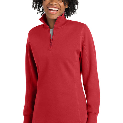 Sport‑Tek® Women’s 1/4‑Zip Sweatshirt – LST253