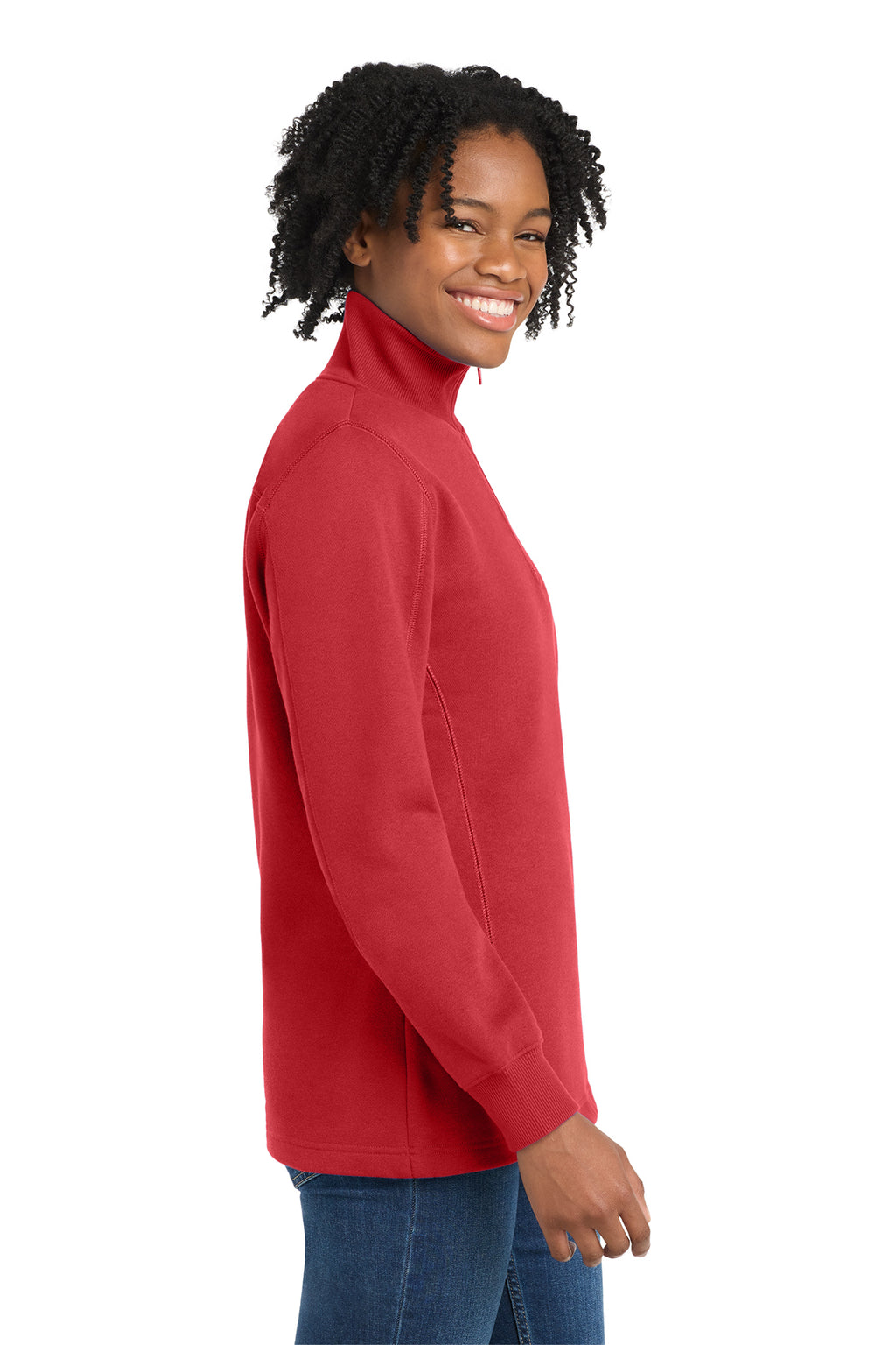 Sport‑Tek® Women’s 1/4‑Zip Sweatshirt – LST253