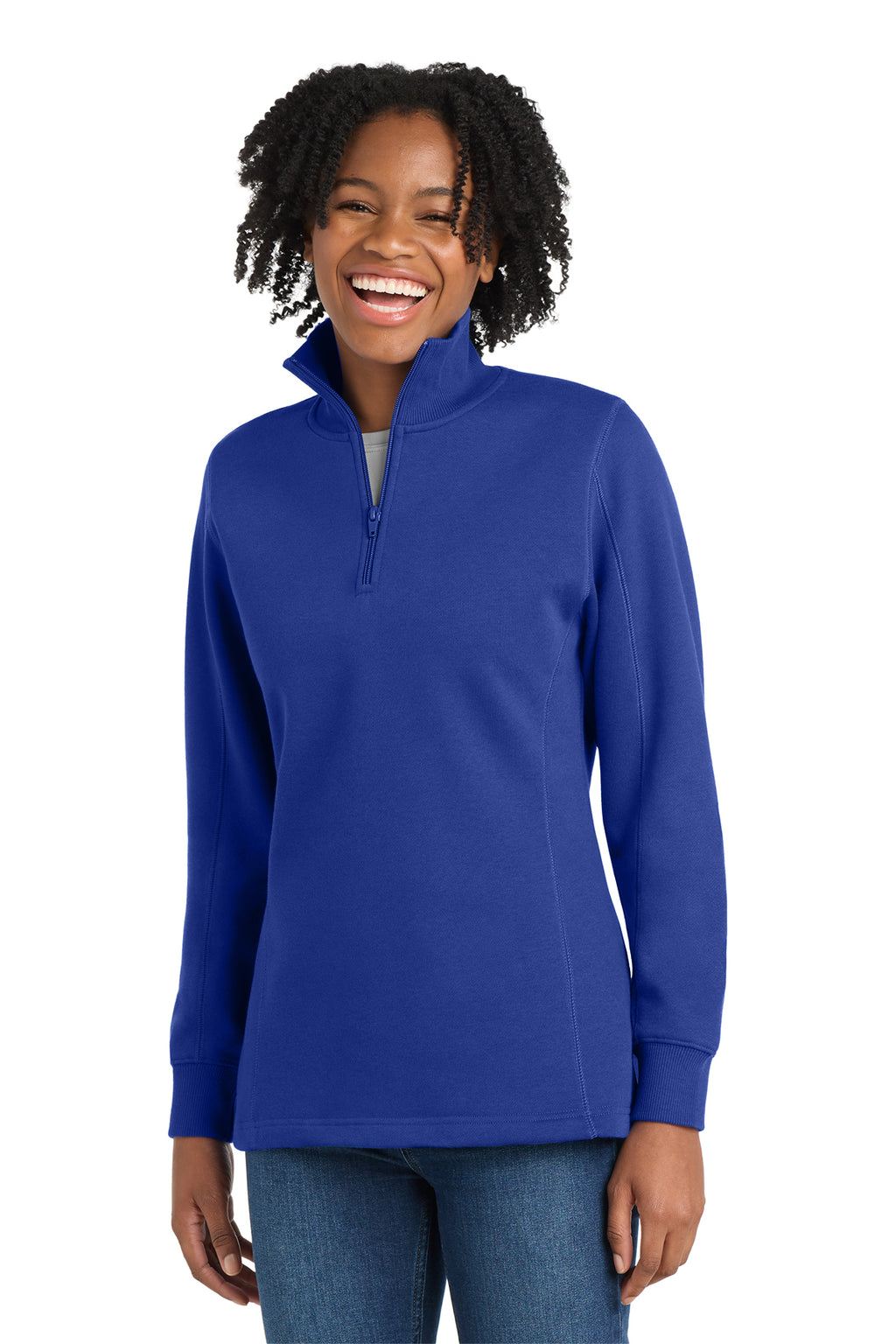 Sport‑Tek® Women’s 1/4‑Zip Sweatshirt – LST253