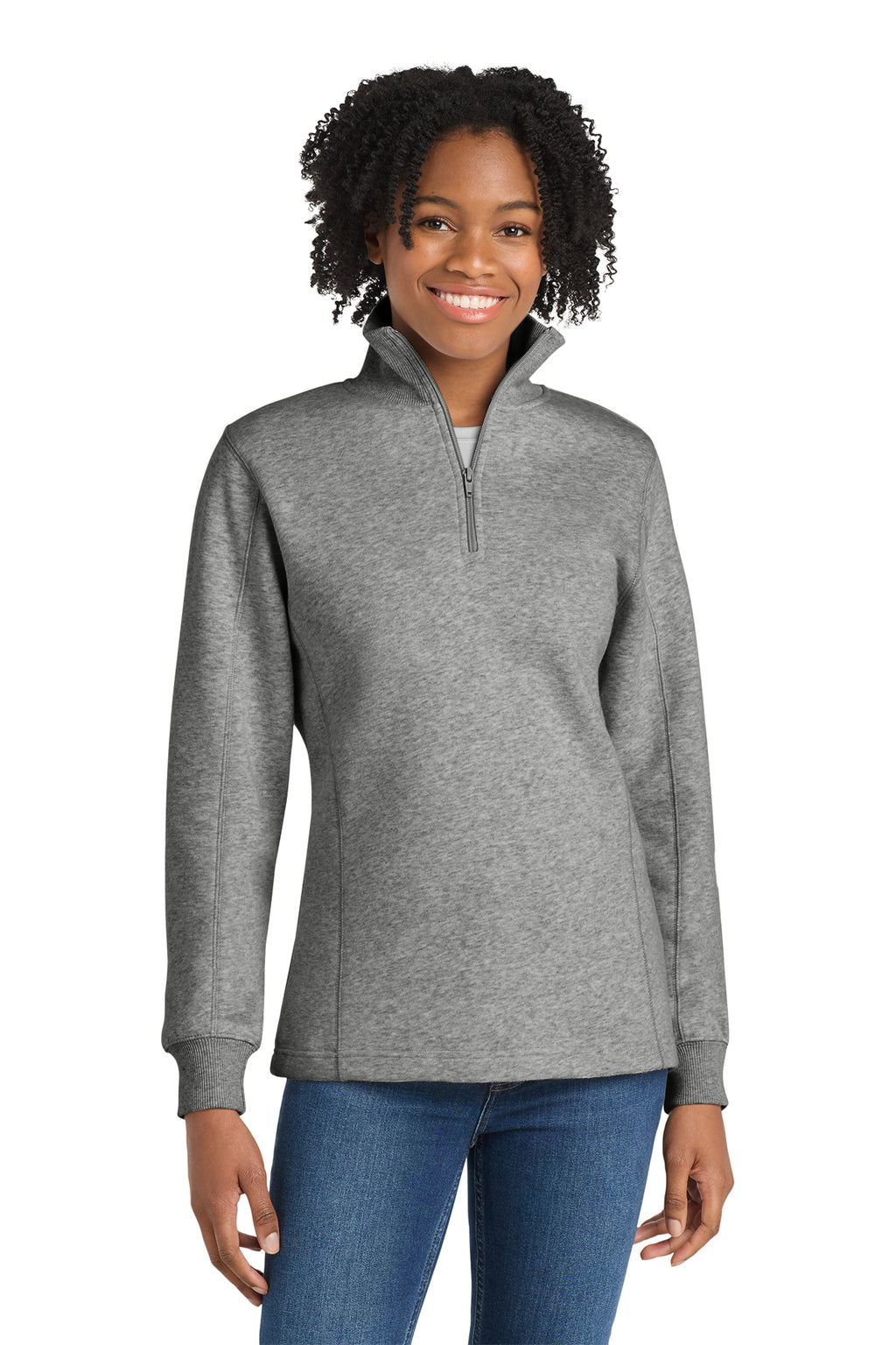 Sport‑Tek® Women’s 1/4‑Zip Sweatshirt – LST253