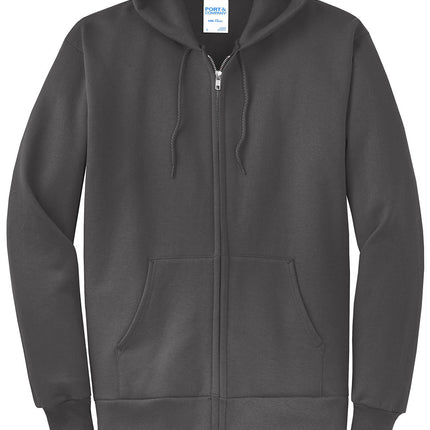 Port & Co™ Core Fleece Full‑Zip Hooded Sweatshirt – PC78ZH