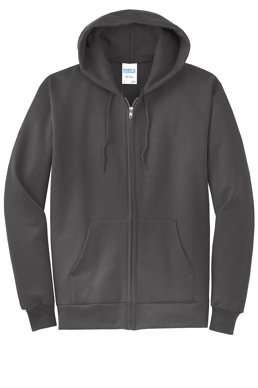 Port & Co™ Core Fleece Full‑Zip Hooded Sweatshirt – PC78ZH