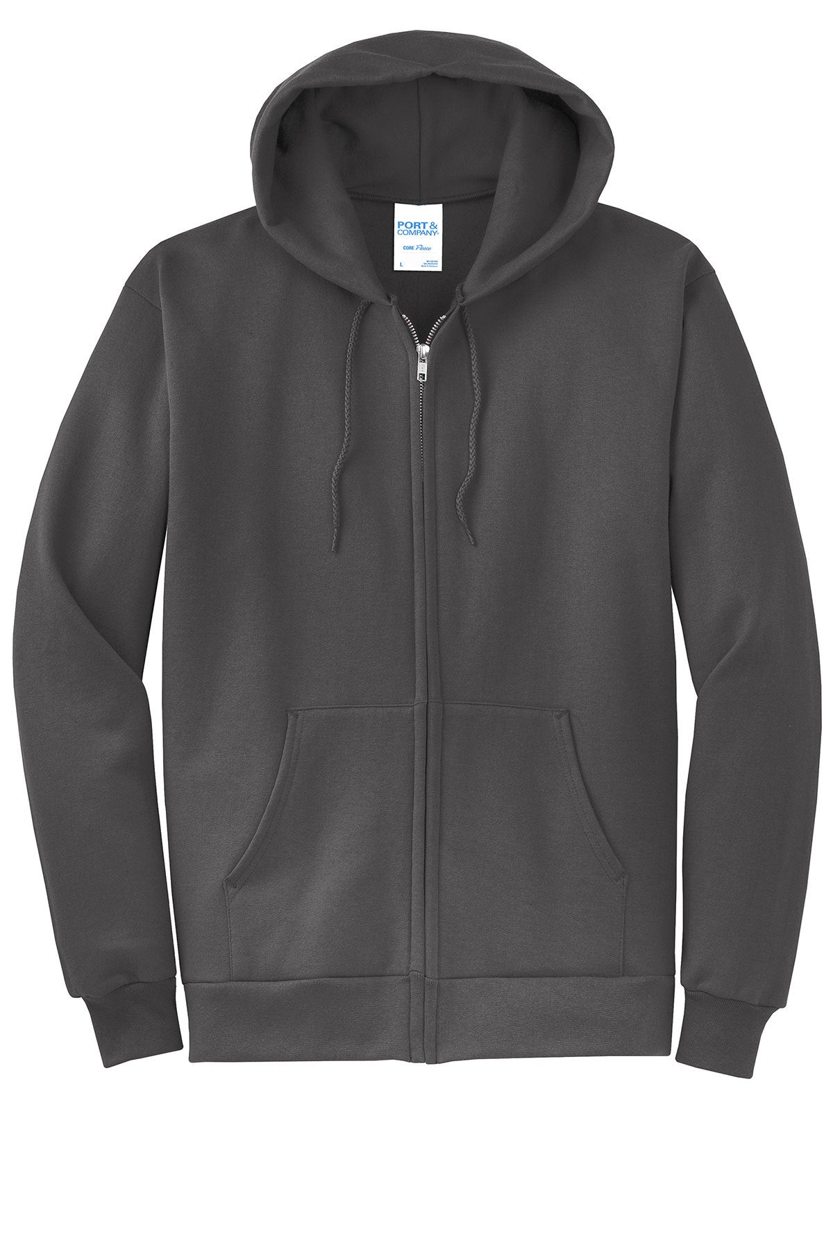 Port & Co™ Core Fleece Full‑Zip Hooded Sweatshirt – PC78ZH