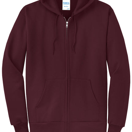 Port & Co™ Core Fleece Full‑Zip Hooded Sweatshirt – PC78ZH