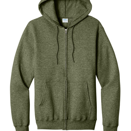 Port & Co™ Core Fleece Full‑Zip Hooded Sweatshirt – PC78ZH