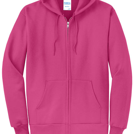 Port & Co™ Core Fleece Full‑Zip Hooded Sweatshirt – PC78ZH