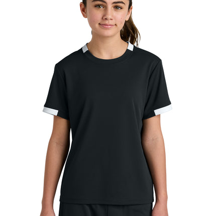 Sport‑Tek® Youth Club Short Sleeve Crew – YST440