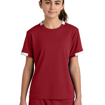 Sport‑Tek® Youth Club Short Sleeve Crew – YST440