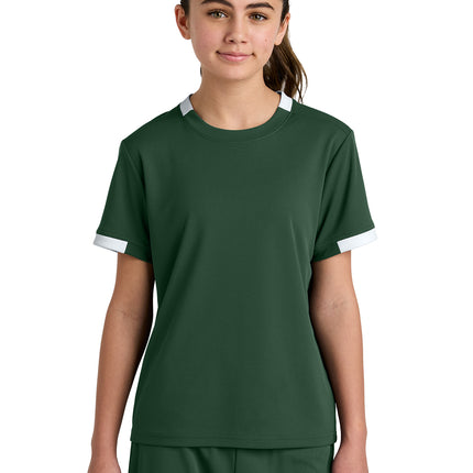 Sport‑Tek® Youth Club Short Sleeve Crew – YST440