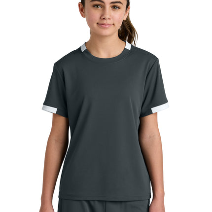 Sport‑Tek® Youth Club Short Sleeve Crew – YST440
