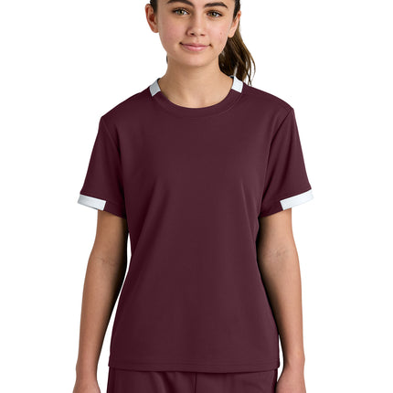 Sport‑Tek® Youth Club Short Sleeve Crew – YST440