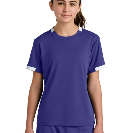 Sport‑Tek® Youth Club Short Sleeve Crew – YST440