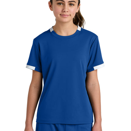 Sport‑Tek® Youth Club Short Sleeve Crew – YST440