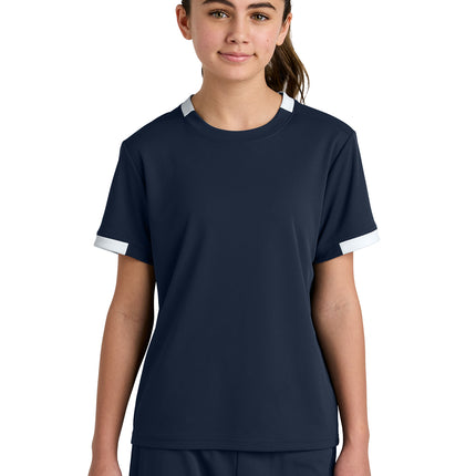 Sport‑Tek® Youth Club Short Sleeve Crew – YST440