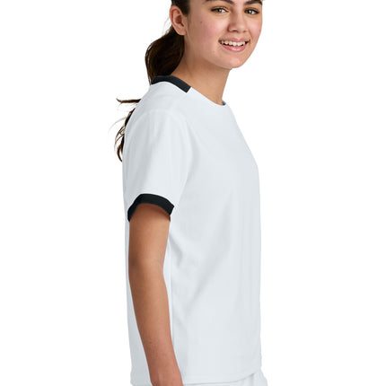 Sport‑Tek® Youth Club Short Sleeve Crew – YST440