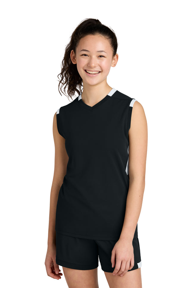 Sport‑Tek® Youth Club Sleeveless V‑Neck – YST441