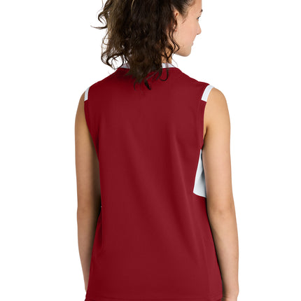Sport‑Tek® Youth Club Sleeveless V‑Neck – YST441