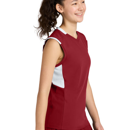 Sport‑Tek® Youth Club Sleeveless V‑Neck – YST441