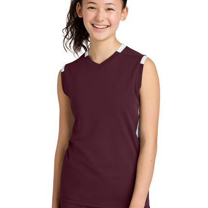 Sport‑Tek® Youth Club Sleeveless V‑Neck – YST441
