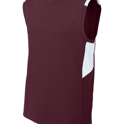 Sport‑Tek® Youth Club Sleeveless V‑Neck – YST441