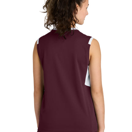 Sport‑Tek® Youth Club Sleeveless V‑Neck – YST441