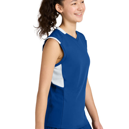 Sport‑Tek® Youth Club Sleeveless V‑Neck – YST441