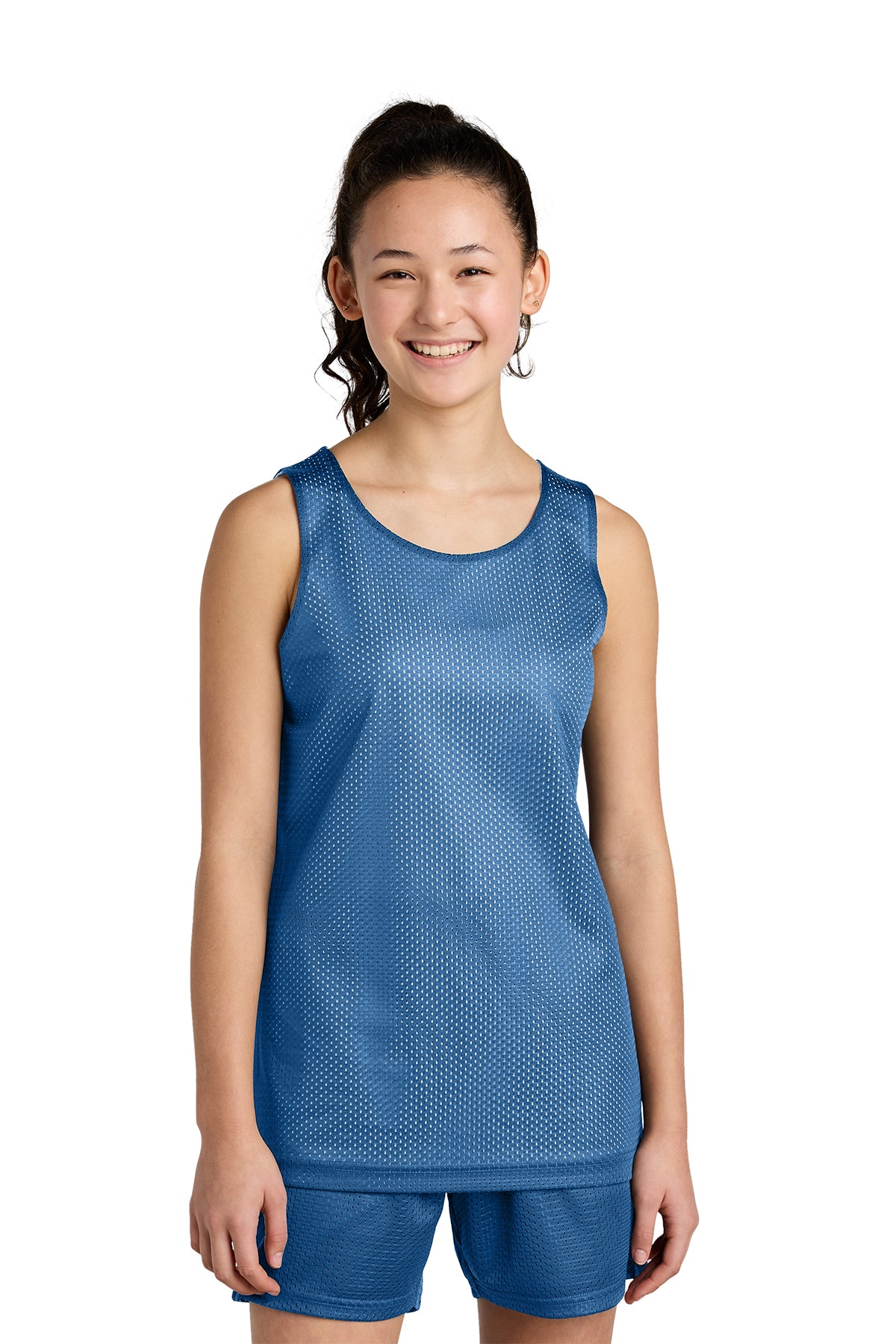 Sport‑Tek® Youth PosiCharge® Reversible Mesh Tank – YST5000