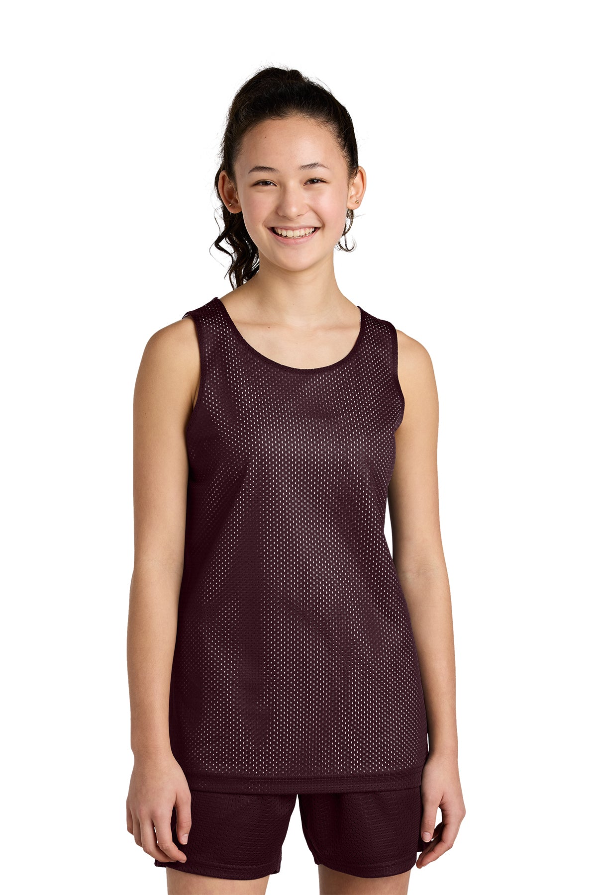 Sport‑Tek® Youth PosiCharge® Reversible Mesh Tank – YST5000