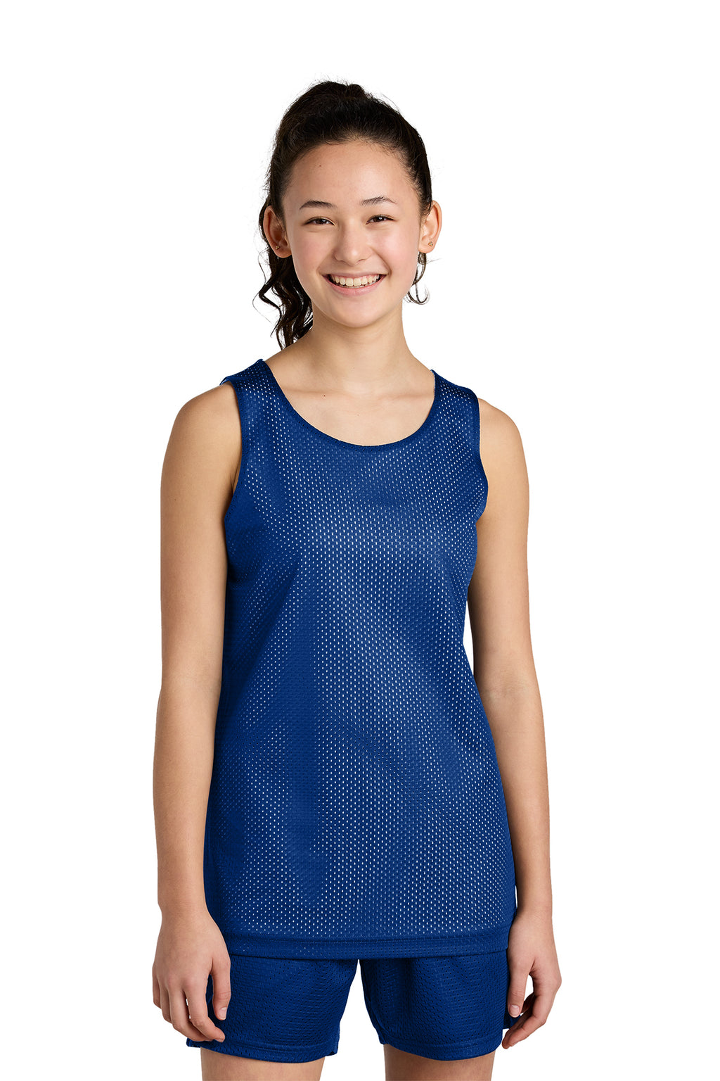 Sport‑Tek® Youth PosiCharge® Reversible Mesh Tank – YST5000