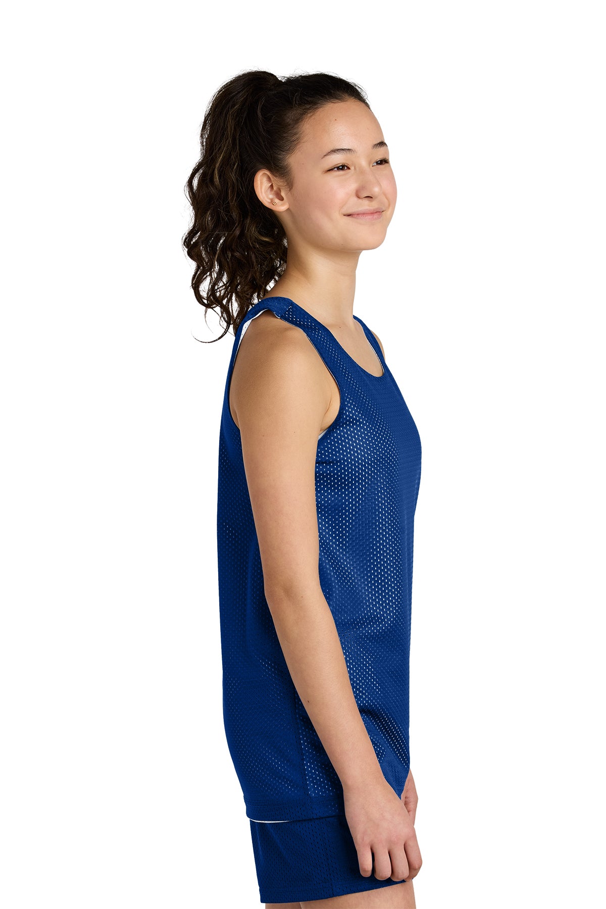 Sport‑Tek® Youth PosiCharge® Reversible Mesh Tank – YST5000
