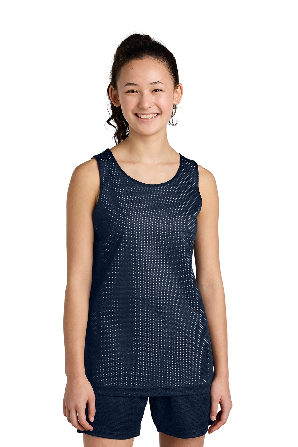 Sport‑Tek® Youth PosiCharge® Reversible Mesh Tank – YST5000