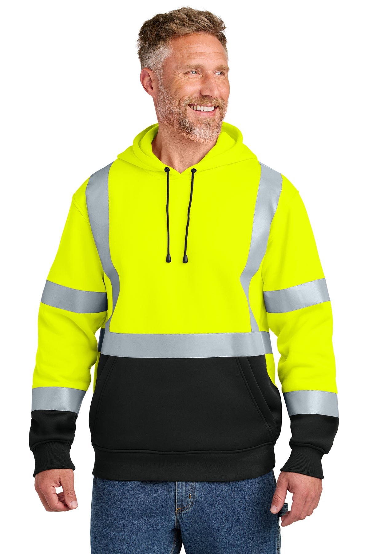 CornerStone ANSI Class 3 Heavy‑Duty Fleece Safety Hoodie – CSF301