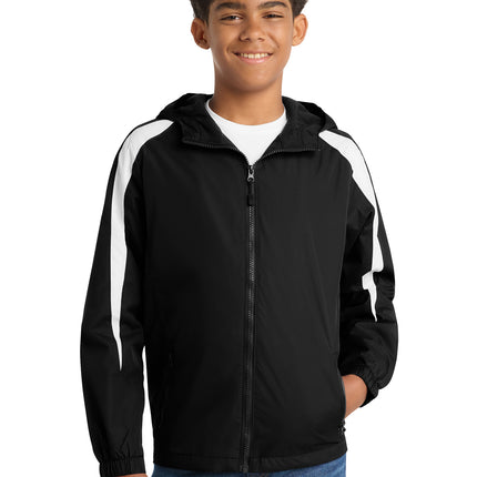 Sport‑Tek® Youth Fleece‑Lined Colorblock Jacket – YST81