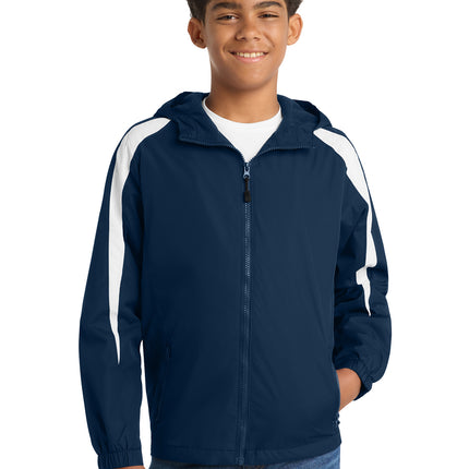 Sport‑Tek® Youth Fleece‑Lined Colorblock Jacket – YST81